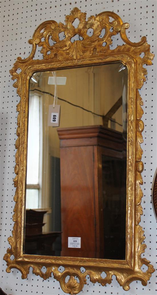 Georgian style carved giltwood wall mirror